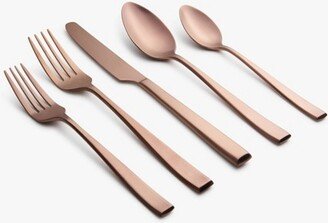 20pc Samira Copper Mirror Flatware Set