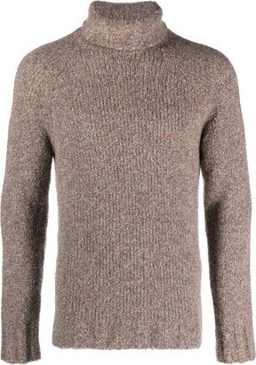 Roll-Neck Bouclé Jumper