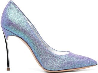 Blade Iridescent Leather Pumps