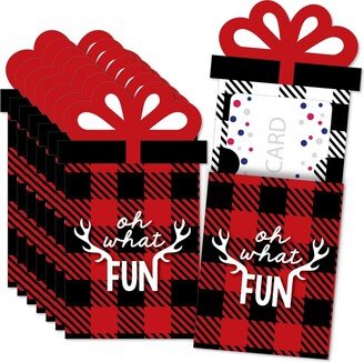Big Dot Of Happiness Prancing Plaid Christmas Money & Gift Card Sleeves Nifty Gifty Card Holders 8 Ct
