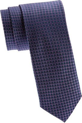 Saks Fifth Avenue Made in Italy Saks Fifth Avenue Men's Swiss Dot Silk Tie