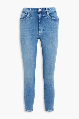 Le One cropped high-rise skinny jeans