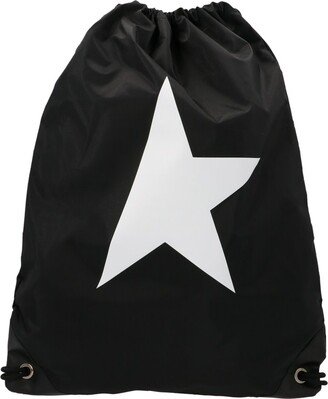 Star Printed Drawstring Backpack