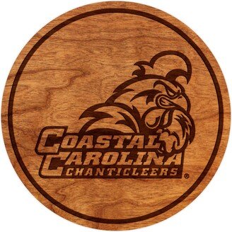 Coastal Carolina Chanticleers Coaster - Crafted From Cherry Or Maple Wood University