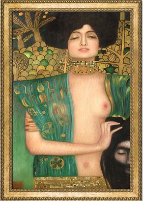Overstock Art Judith Klimt I Luxury Line Framed Oil Reproduction Of An Original Painting By Gustav Klimt