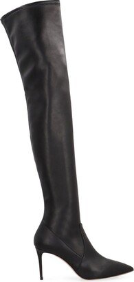Julia Pointed-Tote Above-Knee Boots