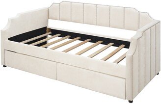 Twin Size Upholstered daybed with Drawers-AI