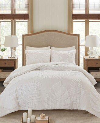 Bahari Palm Tufted 3-Pc. Comforter Set, Full/Queen