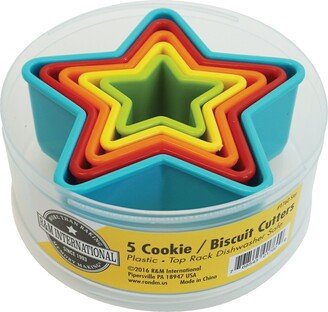 Star Cookie and Biscuit Cutters, Assorted Sizes, 5-Piece Set