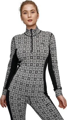 KARI TRAA Rose 1/2 Zip (Black) Women's Clothing