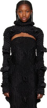 Feben Black Bolero Turtleneck