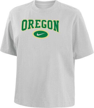 Oregon Women's College Boxy T-Shirt in White