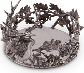 Pewter Black Forest Wine Coaster