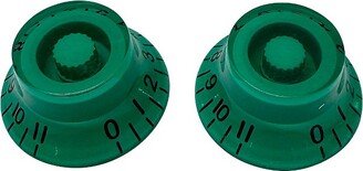 AxLabs Bell Knob That Goes To 11 (Black Lettering) - 2 Pack Seafoam Green