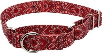 Country Brook Petz Red Bandana Martingale Dog Collar (1/2 Inch, Extra Small)