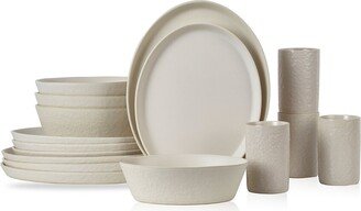 Stone by Mercer Project Stone Lain By Mercer Project Katachi 16Pc Stoneware Dinnerware Set