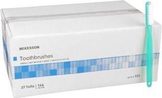 McKesson Toothbrush, Soft Bristle, 144 Count, 1 Pack