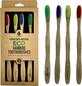 100% Natural Eco Bamboo Toothbrushes