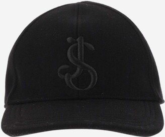 Cashmere Baseball Cap With Logo