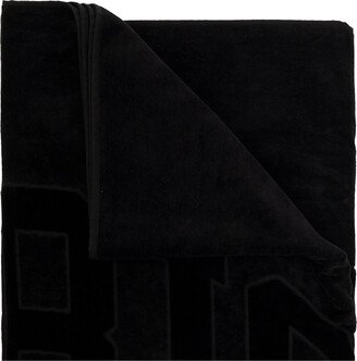 Towel With Logo Unisex - Black-AA