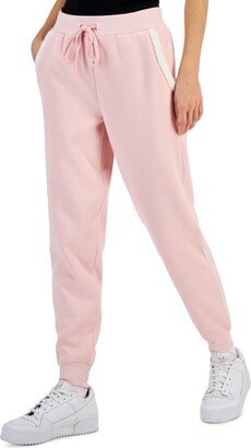 Juniors' Cozy Sherpa Lined Drawstring-Waist Joggers