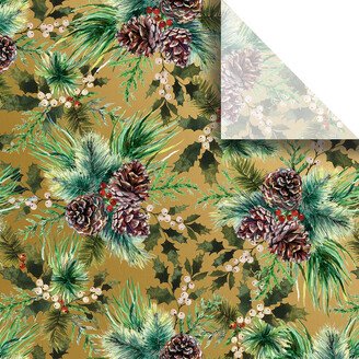 Tissue Pinecones Pkg/4 Multi/Gold