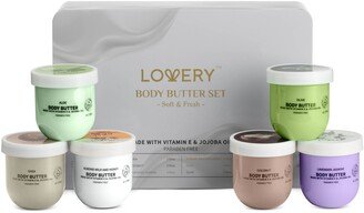 Lovery Whipped Body Butter Scented Body Lotion Set - 36 Ounces with Shea Butter