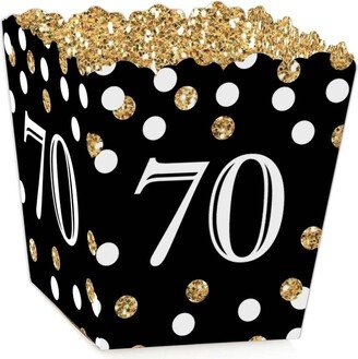 Big Dot of Happiness Adult 70th Birthday - Party Mini Favor Boxes - Birthday Party Treat Candy Boxes - Set of 12