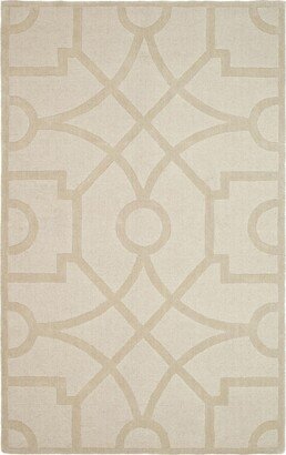 Martha Stewart Collection Fretwork MSR4612C Beige 8' x 8' Round Area Rug