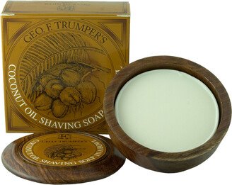 Geo F. Trumper Perfumer Coconut hard shaving soap wooden bowl 80 g