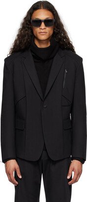 CARNET-ARCHIVE Black Architectural Tailored Blazer