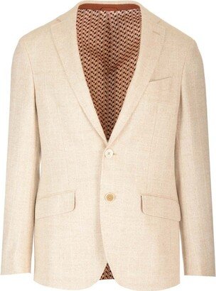 Ton-Sur-Ton Pinstriped Tailored Blazer