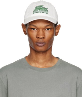 White Crocodile Patch Cap