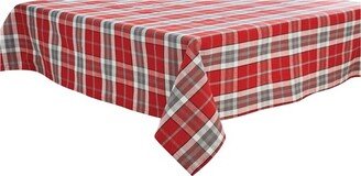 Park Designs Sketchbook Snowman Plaid Tablecloth - 54