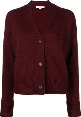 Wool-Cashmere Fine-Knit Cardigan