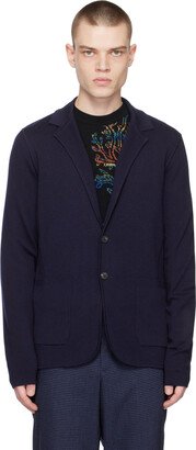 Navy Button Blazer