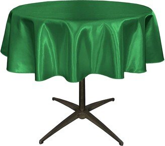 Bridal Satin Table Overlay, For Small Coffee | Emerald, Round Choose