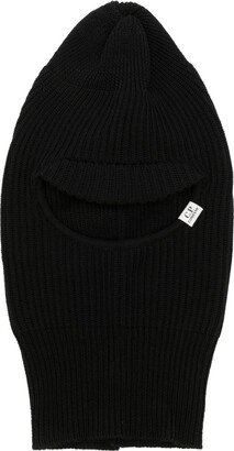 Ribbed-Knit Wool Balaclava