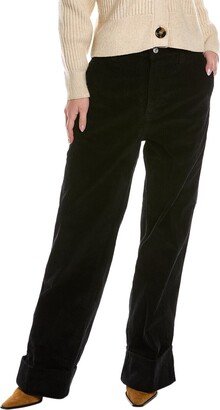 Black Corduroy Wide Leg Jean