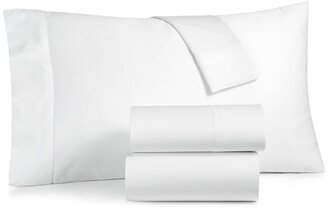 Damask Solid 550 Thread Count 100% Cotton 3-Pc. Sheet Set, Twin Xl, Created for Macy's