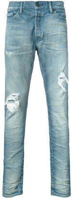 Distressed Denim Jeans-AD