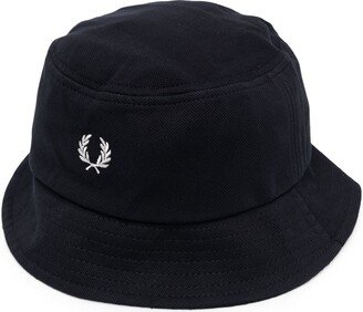 Embroidered-Logo Bucket Hat-AA