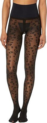 Leopard Sheer (Black) Hose