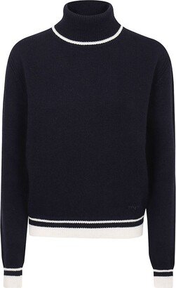 High Neck Long-Sleeved Jumper-AG