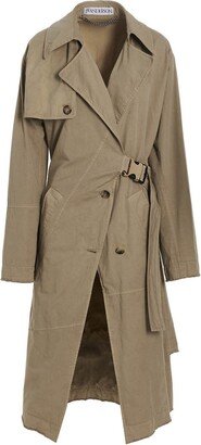 Asymmetric trench coat-AA