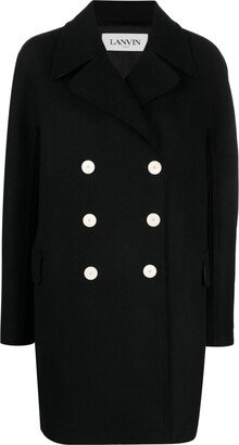 Double-Breasted Wool Coat-CF