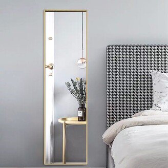 Full Length Mirror,Wall Mounted Decoration Dressing Mirror - Gold