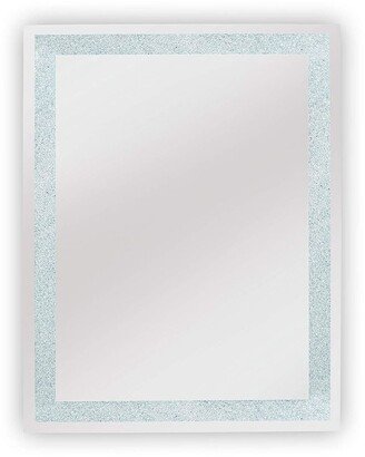 Edison Crystal LED Backlit Bathroom Mirror with Touch On/Off/Dimmer & Anti-Fog Function