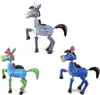 Donkey Refrigerator Bobble Magnets Set of 3 - Multicolor