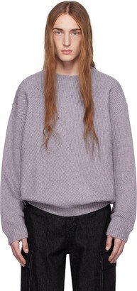 Youth Purple Irregular Sweater